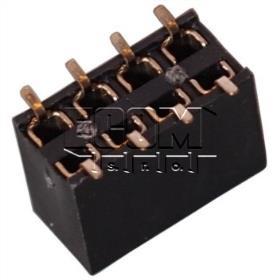 Dutinková lišta C2816-08BDGHNTR, 2×4, rozteč 2,54 mm, SMD