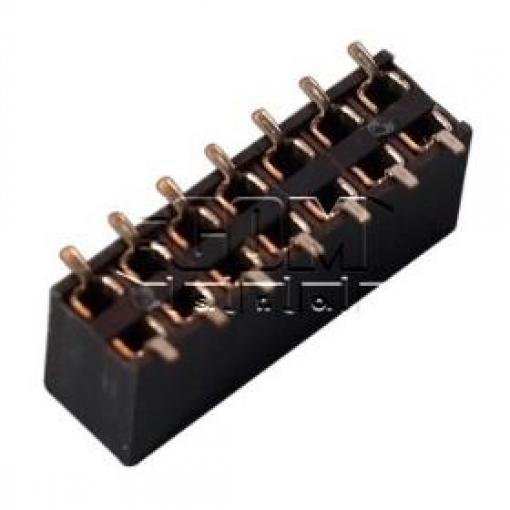Dutinková lišta C2816-14BDGHNTR, 2×7, rozteč 2,54 mm, SMD