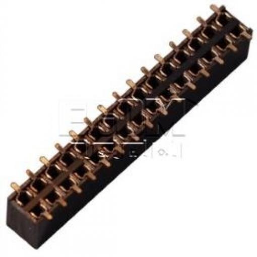 Dutinková lišta 2×15 kontaktů, rozteč 2,54 mm, SMD