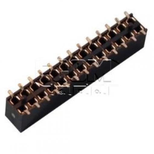 Dutinková lišta C2816-26BDGHYTR, 2×13, rozteč 2,54 mm, SMD