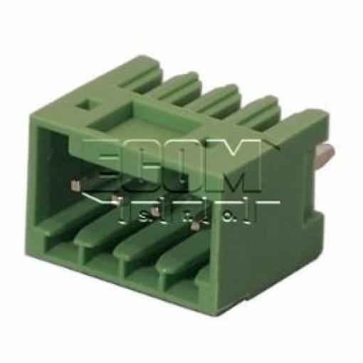 Vidlice 15EDGVC-2.50-04P-14-00A(H), 4 póly, 250 V / 5 A, zelená