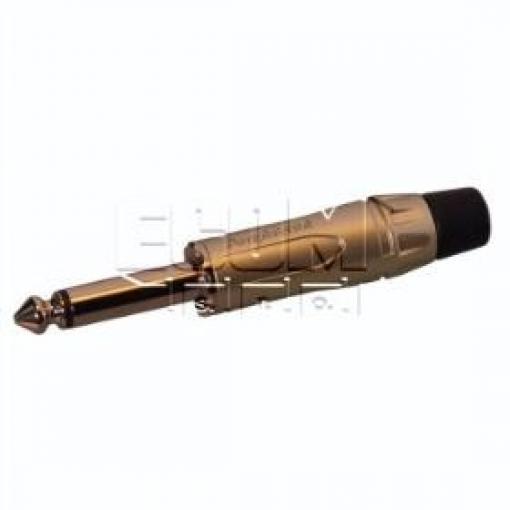 Vidlice Jack 6,3 mm ACPM-KN, mono, kryt kov, šedá