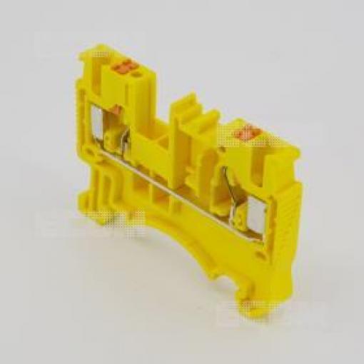 Svorka na DIN lištu DS2.5-01P-18-00A(H), žlutá