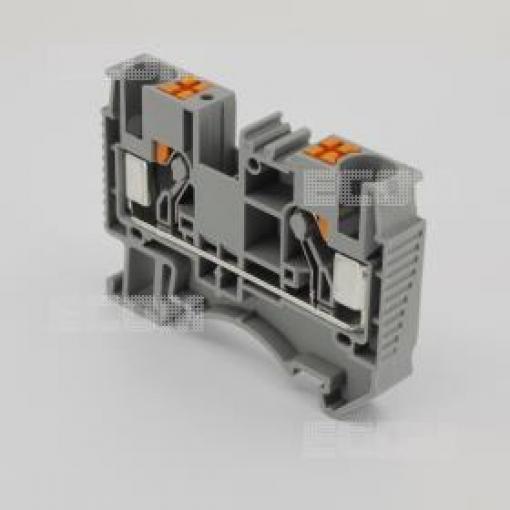Svorka na DIN lištu DS6-01P-11-00A(H), šedá
