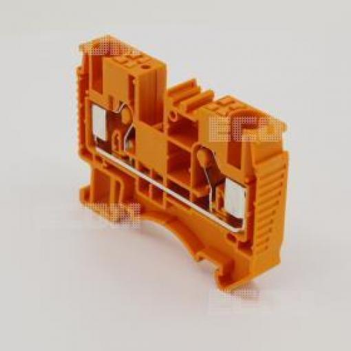 Svorka na DIN lištu DS6-01P-15, oranžová