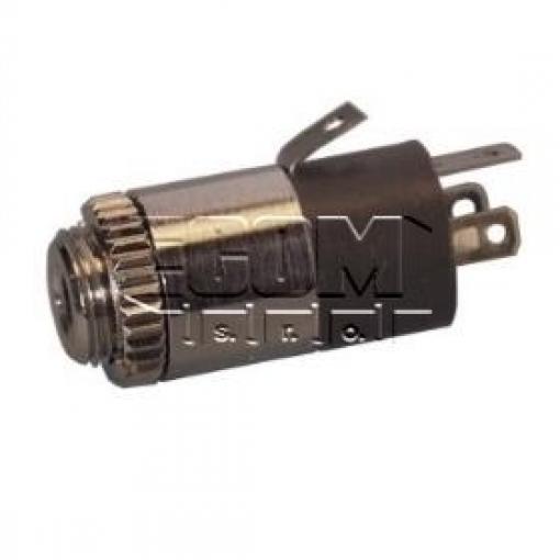 Zásuvka Jack 2,5 mm stereo, 4 póly, na panel, kov