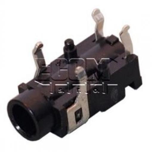 Jack zásuvka 3,5 mm stereo, 90°, plast, 3 póly LUM 1503-07