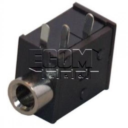 Jack zásuvka 3,5 mm stereo, 90°, plast, ASJ-5-3