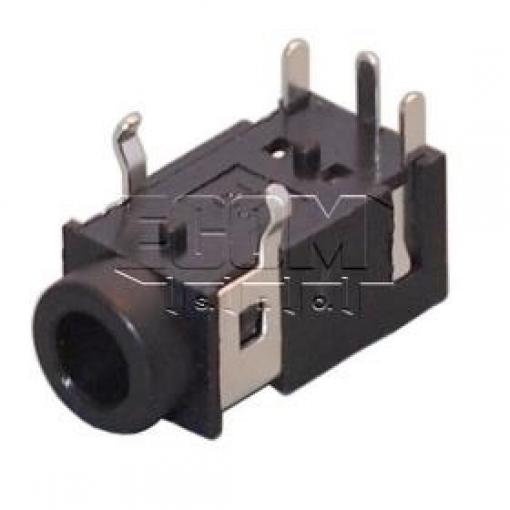 Jack zásuvka 3,5 mm stereo, 90°, do plošného spoje, 4 póly