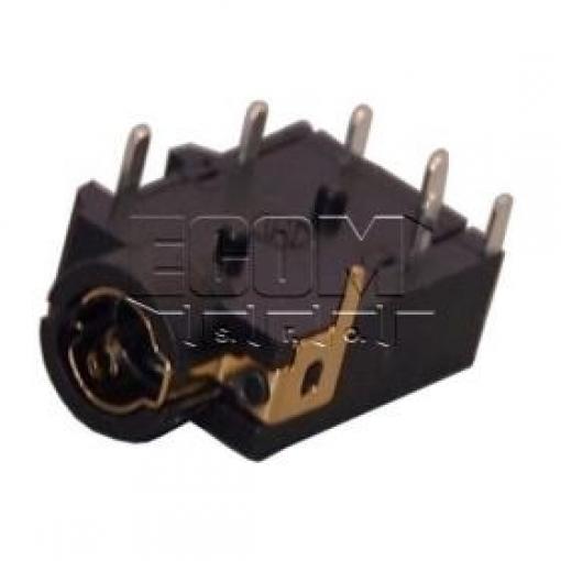 Jack zásuvka 3,5 mm stereo, 4 póly, 2× spínač, pouzdro PS
