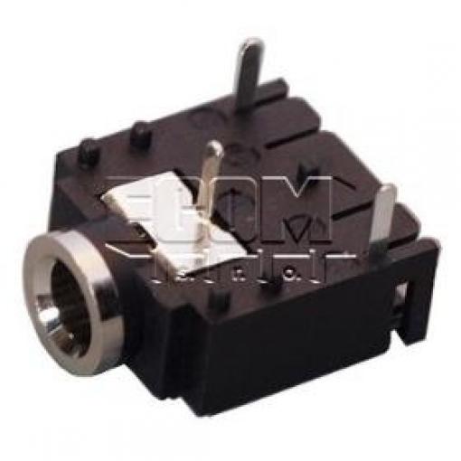Jack zásuvka 3,5 mm stereo, 90°, plast, 3 póly FC68131
