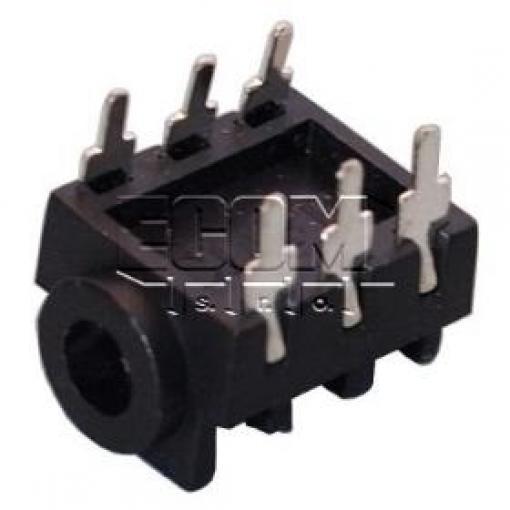 Jack zásuvka 3,5 mm stereo FCR1295, plastový kryt