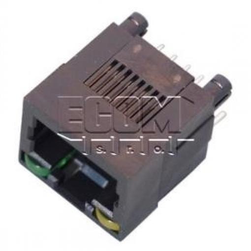 Telefonní zásuvka RJ-45 8P8C s LED, HSU C0096-88DBSB1NR