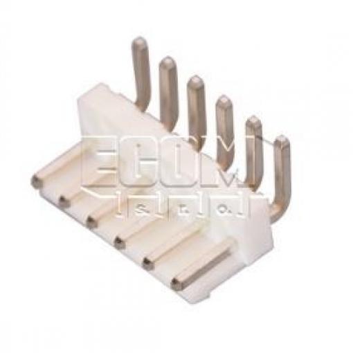 Vidlice W3966-06PRTW00R, 1×06, vývody 90°, rozteč 3,96 mm