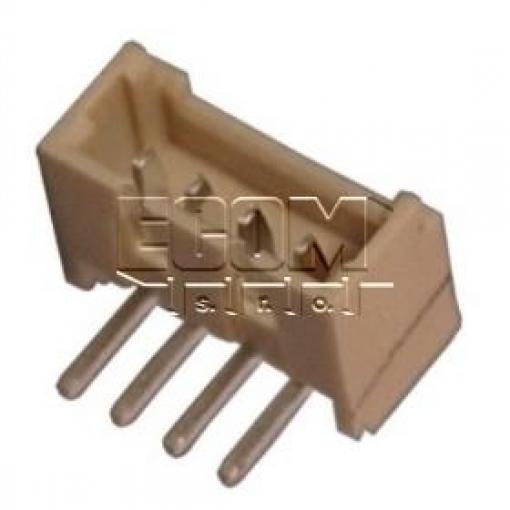 Vidlice jednořadá W1359-04PRT0I0R, 1×04, vývody 90°, rozteč 1,25 mm