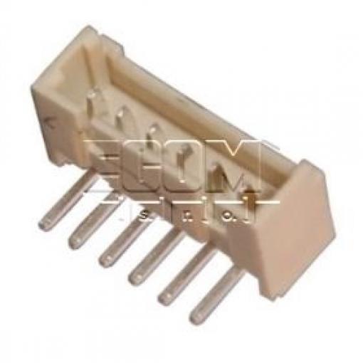 Jednořadá vidlice W1359-06PRT0I0R, 6 kontaktů, 90°, rozteč 1,25 mm