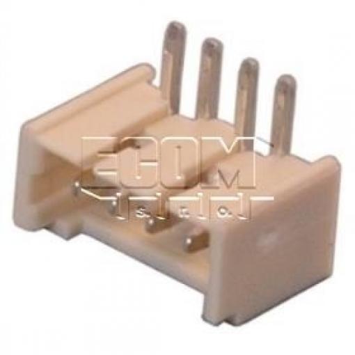 Jednořadá vidlice W1125-04PRT0C2R, 1×04, vývody 90°, rozteč 1,25 mm