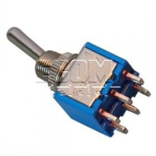 Páčkový přepínač TSX103, 2pól, 250 V / 3 A, na panel
