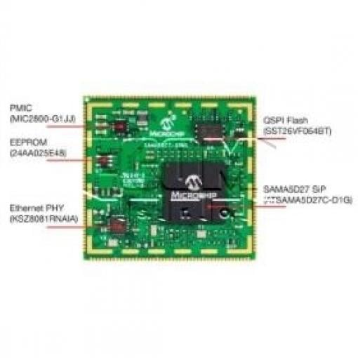 Systémový modul ATSAMA5D27-SOM1, 32bit ARM, 500 MHz