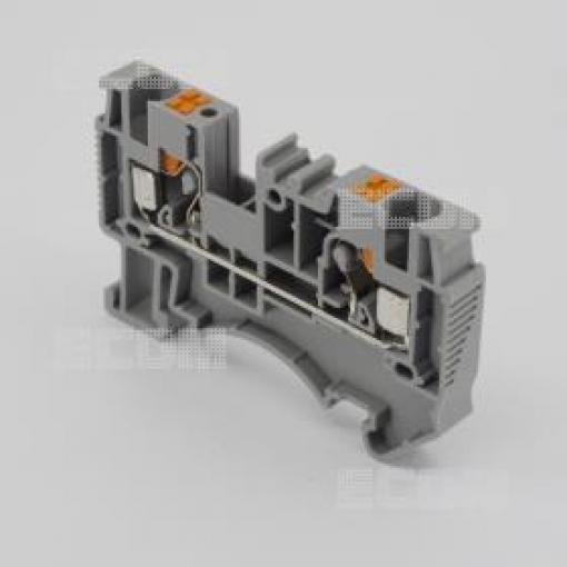 Svorka na DIN lištu DS4-01P-11-00A(H), šedá