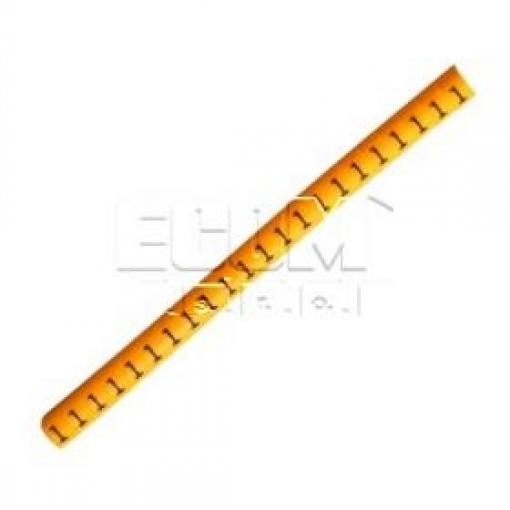 Popisový štítek na kabel EC-1(1), vnitřní průměr 3/4,2 mm, označení "1"