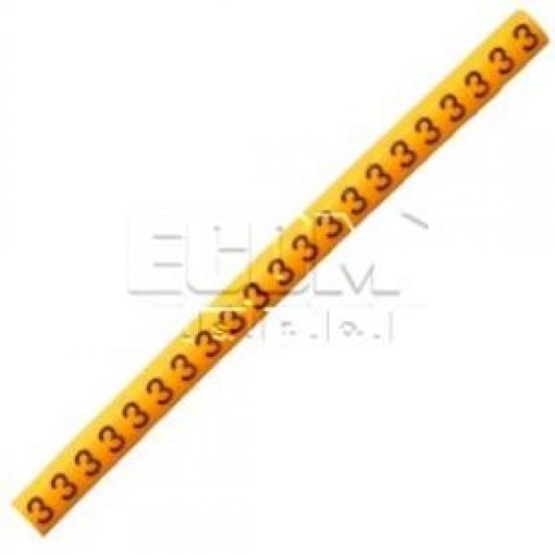 Popisový štítek na kabel EC-1(3), vnitřní průměr 3/4,2 mm
