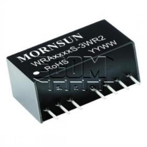 DC/DC měnič WRA1212S-3WR2, ±12 V / 0,13 A, izolovaný, SIP-8