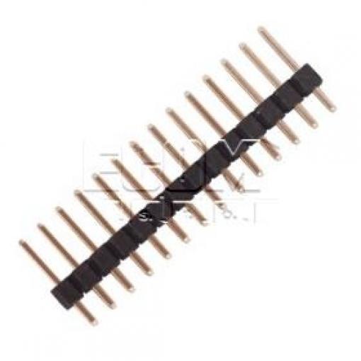 Kolíková lišta lámací HSU C2100-14ASGAS0R, 1×14, Au, rozteč 2,54 mm