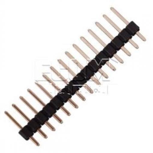 Kolíková lišta lámací HSU C2100-15ASGAS0R, 1×15, Au, 2,54 mm