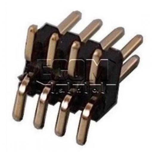 Kolíková lišta lámací DS1031-08-2×4P8BS, 2 řady × 4 kontakty, rozteč 1,27 mm