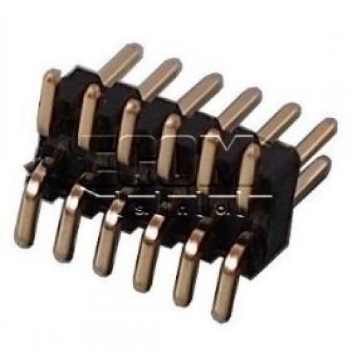 Kolíková lišta lámací DS1031-08-2×6P8BS, 2řadá × 6, rozteč 1,27 mm