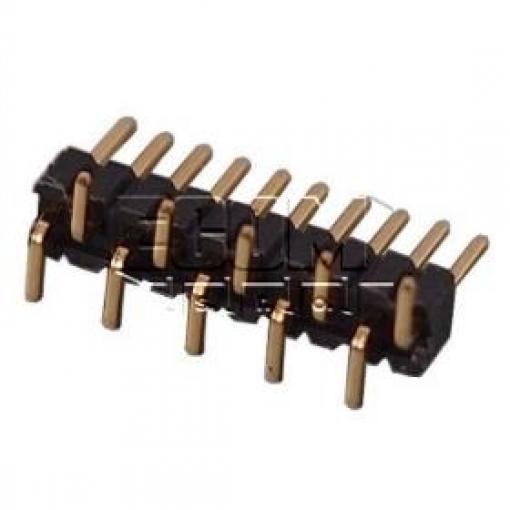 Kolíková lišta DS1031-03-1×10P8BS, 1řada×10, rozteč 1,27 mm, Au