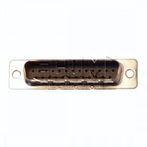 D-SUB vidlice 37 pinů, rozteč 2,77 mm, bez kontaktů, černá