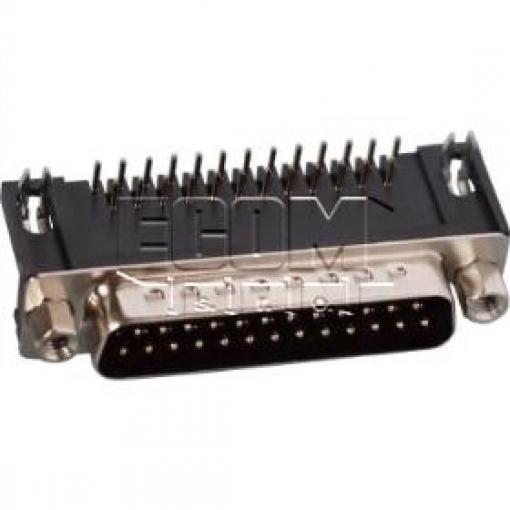 Konektor D-SUB vidlice 25 pinů C0551-25MBCBGBR, úhlové vývody