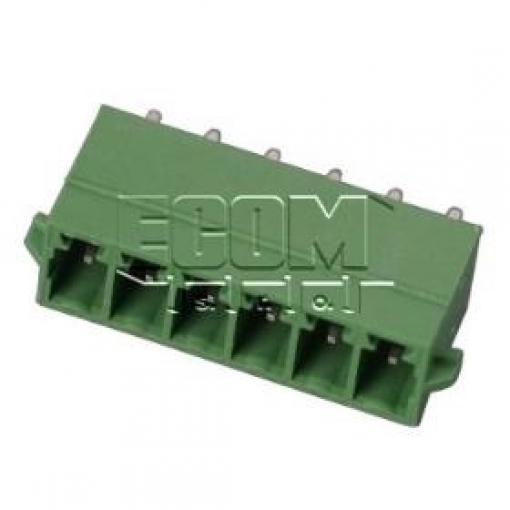 Vidlice 15EDGVN-3.5-06P, 6 pólů, 250 V / 7 A, 3,5 mm, zelená