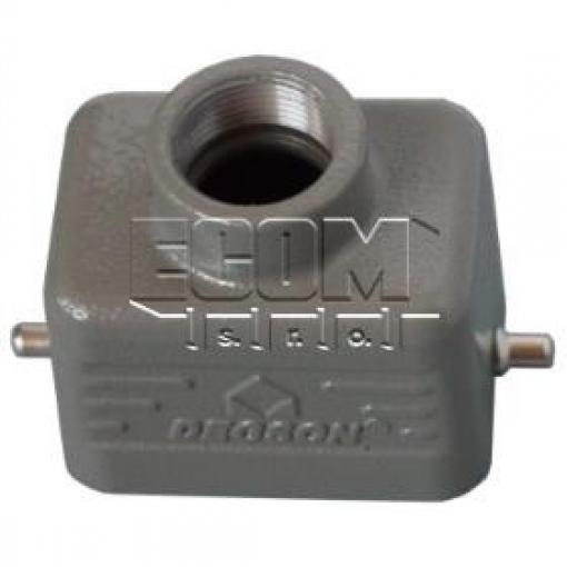 Kryt konektoru HDC D6B-TE-2G-PG16, přímý, hliníkový, IP65