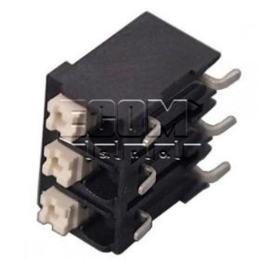 Svorkovnice pružinová DG212R-THR-5.0-03P-13-50R, 320 V / 17,5 A, SMD 90°