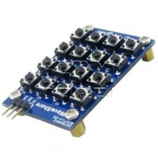 Klávesnice AD KEYPAD (4431), matice 4×4 tlačítek, odporová síť