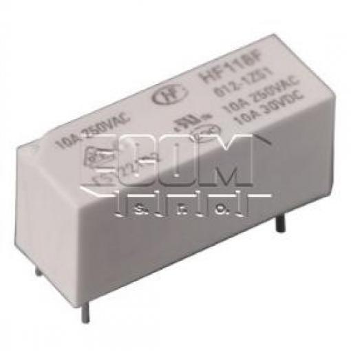 Relé HF118F/012-1ZS1, 12 V DC / 0,29 W, 1× přepínací kontakt