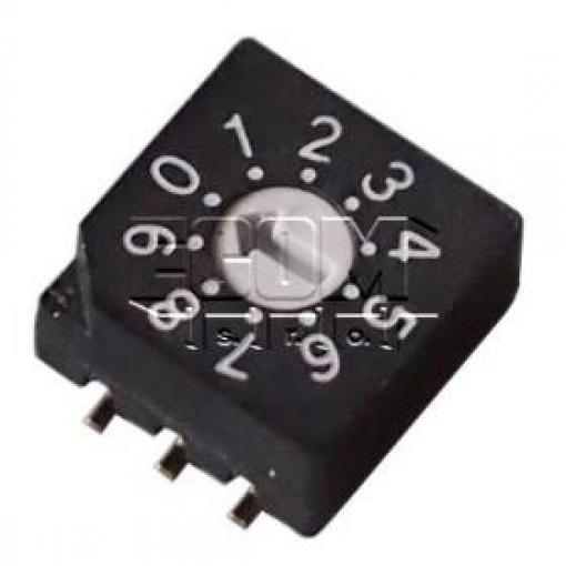 Kódový přepínač RM30012-G, dekadický/BCD, IP67, SMD