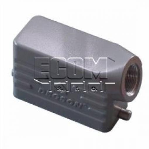 Kryt konektoru HDC D16B-SE-2G-M25, úhlový, IP65, hliník