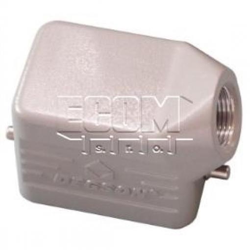 Kryt konektoru HDC D6B-SE-2G-M20, úhlový, M20, hliník, IP65