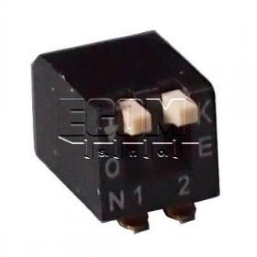 DIP spínač piano DSPV02LSGET-G, 2 póly, SMD