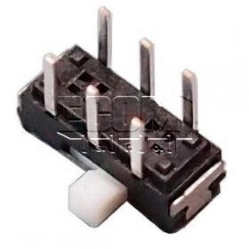 Přepínač posuvný IS-2245-G, 2pólový, 6 V / 0,3 A