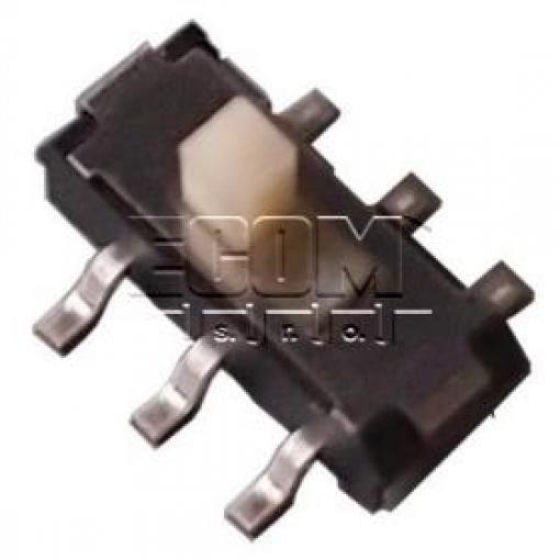 Posuvný přepínač IS-2235S-G, 2pólový, 6 V / 0,3 A, SMD