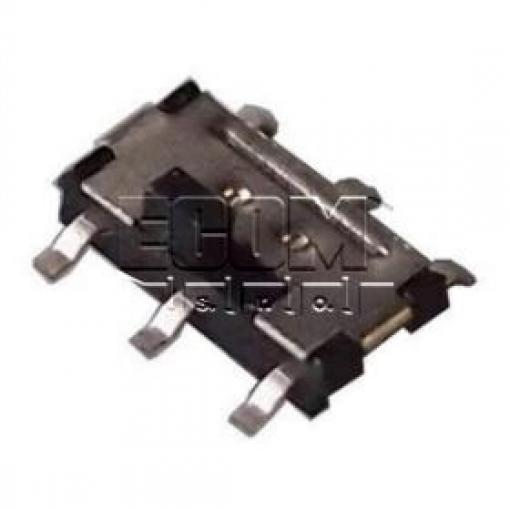 Posuvný přepínač IS-1390-G, 2pólový, 4 V / 0,3 A, SMD