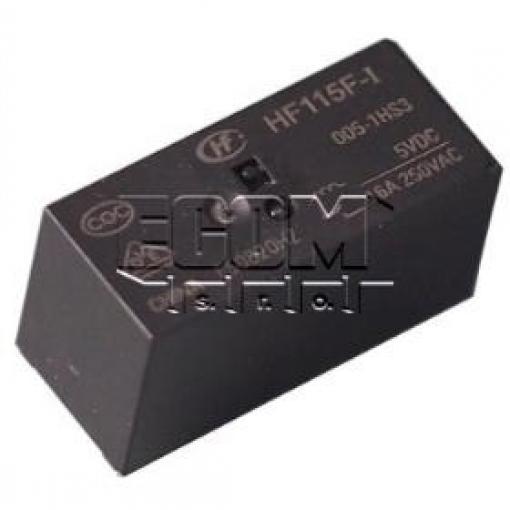 Relé HF115F-I/005-1HS3, 5 V / 1 A, 250 V / 16 A AC