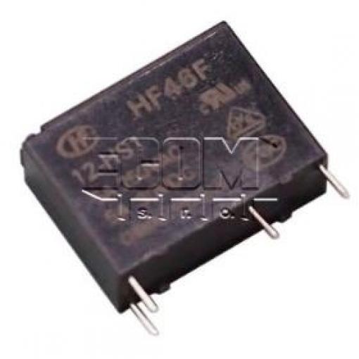 Relé HF46F/005-HS1, 5 V / 0,2 W, 1 A, 250 V AC / 3 A DC