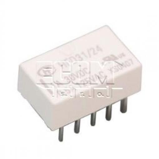 Miniaturní relé HFD31/24, 24 V DC, 2× přepínací kontakt