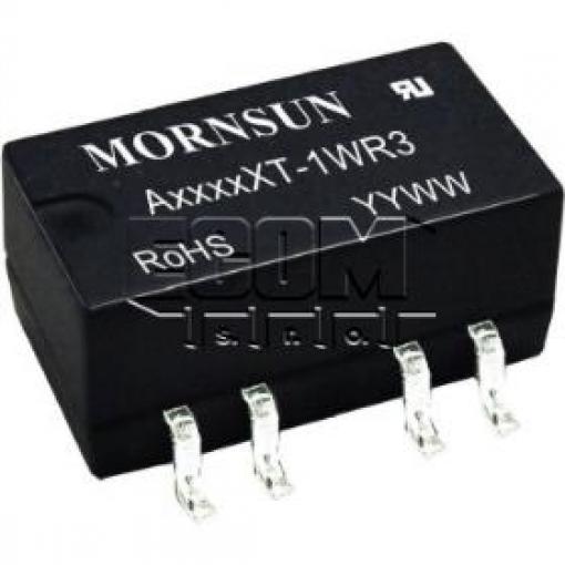 DC/DC měnič A0509XT-1WR3, ±9 V / 56 mA, izolovaný, DIP-10 SMD